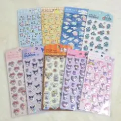 ぷくっとシール サンリオ 9点セット まとめ売り