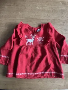 Ralph Lauren 赤 トナカイ ニット チュニック18M