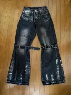 archive y2k bootscut black denim - メルカリ