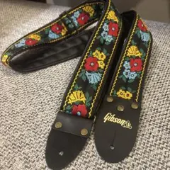 Morris【モーリス】花柄刺繍ギターストラップヒッピーヴィンテージ