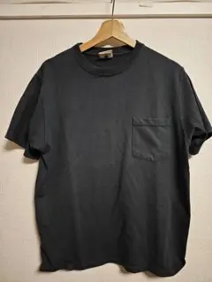 黒 Tシャツ ポケット付き