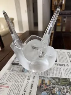 美品☆LALIQUEラリック作ブルーガラス 一輪挿し花瓶☆2個セット - メルカリ