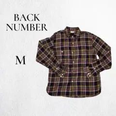 【BACK NUMBER】チェックシャツ M 長袖 カジュアル 秋冬 メンズ