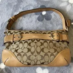 【正規品】美品COACH モノグラム柄 ショルダーバッグ