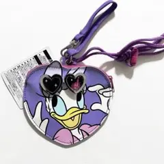 東京ディズニーリゾート　デイジー　ハート型　パスケース　コインケース