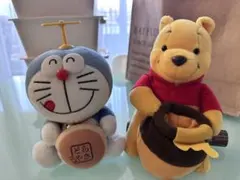 【送料込・即購入可】ドラえもんとくまのプーさんぬいぐるみセット