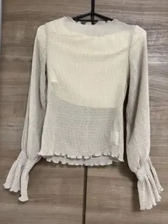 【美品！インナー　ベアトップ付き！！】lip service 薄手　トップス