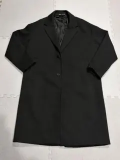 ZARA ストレッチ テーラードコート 黒 Lサイズ相当　チェスター風