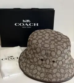 COACH バケットハット シグネチャー 美品 保存袋付のサムネイル