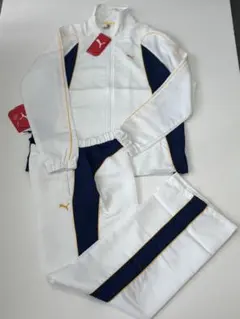 PUMA ジャージ上下セット レディースホワイト/ネイビーLサイズ新品