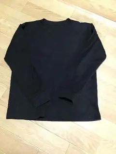 【無印良品】長袖Tシャツ/130cm★ブラック★キッズのサムネイル