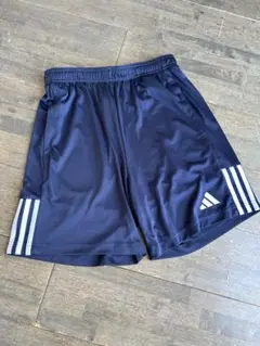 adidas ネイビー ハーフパンツ 3本ライン　美品　サイズ　M メンズ