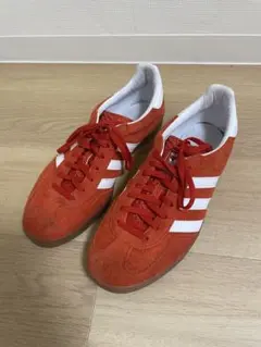 adidas gazelle オレンジ スエード スニーカー