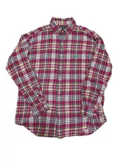 Ralph Lauren 赤系チェックネルシャツ 長袖　BLAKE
