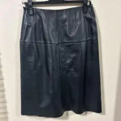 ラムレザー（羊皮）タイトスカート　ブラック　M