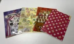 クリアファイル B6 4枚　すみっコぐらし・コリラックマ・センチメンタルサーカス