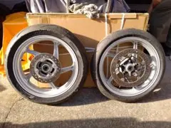 スカイウェイブ250 cj44.45.46用ホイール前後セット　オールペイント品 スカイウェイブ250 cj44.45.46用ホイール前後セット オールペイント品