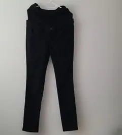 マタニティ スキニー パンツ ブラック M～Lサイズ 腹巻き アジャスター付き