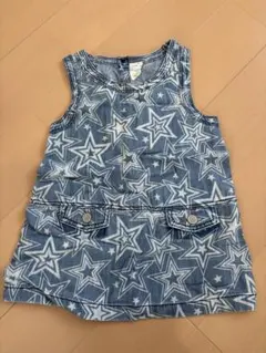 babyGAP 星柄ジャンバースカート デニムブルー