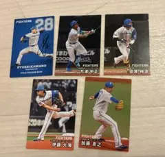 カルビー プロ野球チップス カード ５枚セット　北海道日本ハムファイターズ