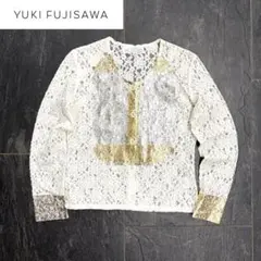 1/29までセール❗️ yuki fujisawa 箔ブラウス　金箔　銀箔 1/29までセール❗️ yuki fujisawa 箔ブラウス 金箔 銀箔 - メルカリ
