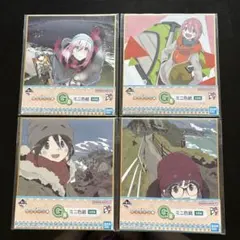 【未開封】一番くじ♪ゆるキャン♪ミニ色紙♪4点セット♪匿名配送♪のサムネイル