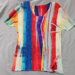 PLEATS PLEASE マルチカラートップスのサムネイル