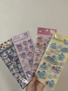 【正規品】サンリオ キラキラ ウォーターシール 水シール キティ クロミ 4枚