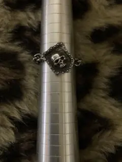 スカル　チェーンリング　シルバー