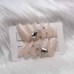 現品 ネイルチップ ワンホン 韓国 量産型 フレンチガーリー ちゅるん y2k