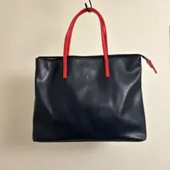 kitamura2ネイビー/レッド トートバッグ　ポーチ付き
