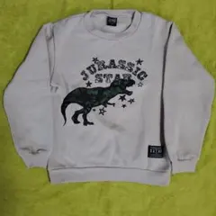 恐竜 ティラノサウルス キッズ トレーナー 裏起毛 130