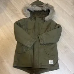BEAMS:min フード付きモッズコート 130サイズ オリーブ