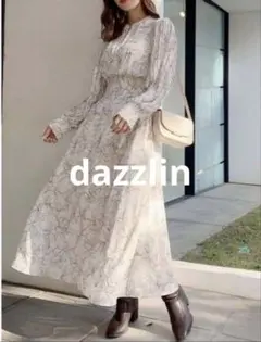 dazzlin ダズリン　花柄ロングワンピース　フリーサイズのサムネイル