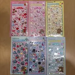 サンリオ3Dシール6種セット ぷくぷくシール 立体シール ステッカー
