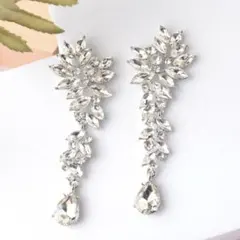 【未使用】ピアス/シルバー/アクセサリー/ウェディング/リーフモチーフ