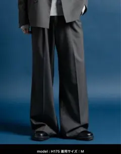 Casper John ウールミックスセミバギースラックス