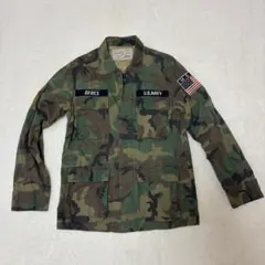 AVIREX U.S NAVY カモフラ ミリタリージャケット M アビレックス