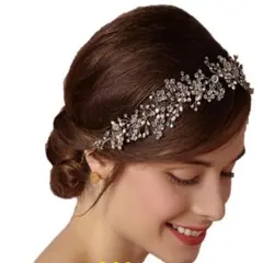 ウェディング ヘアアクセサリー ブライダル ヘッドドレス ヘアバンド 髪飾り