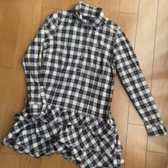 EAST BOY　チェックのフリルワンピース　サイズ９