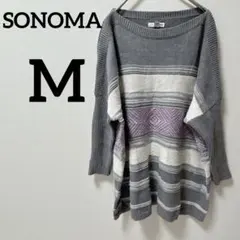 美品✨SONOMA【 M】ストライプセーター　秋服　冬服　春服