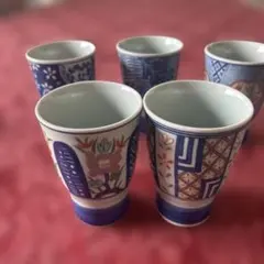 有田焼　清秀窯　ワイン・コップ・グラス・酒器5個セット