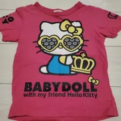 BABYDOLL Hello Kitty Tシャツ 130サイズ ピンク