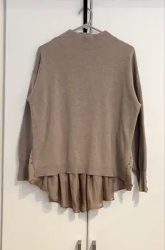 UNITED ARROWS モックネックニット シフォン