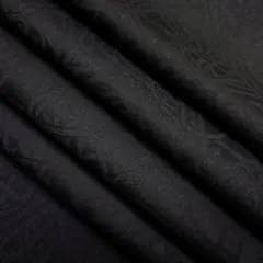 綿100％ 抽象柄 3m 黒
