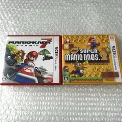 3DSソフト マリオカート7 ＋ New スーパーマリオブラザーズ 2 セット