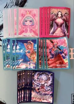 公式スリーブセット ハンコック シュガー ルフィ ナミ ヤマト ワンピースカード