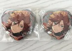 あんスタ　ラメキラハートカンバッジ　三毛縞斑　2個セット