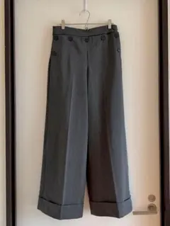 [ZARA] ザラ　ワイドパンツ　グレー　S