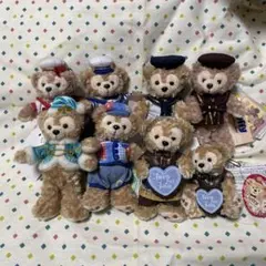 ディズニー ダッフィー&シェリーメイ ぬいぐるみバッジ&ストラップ